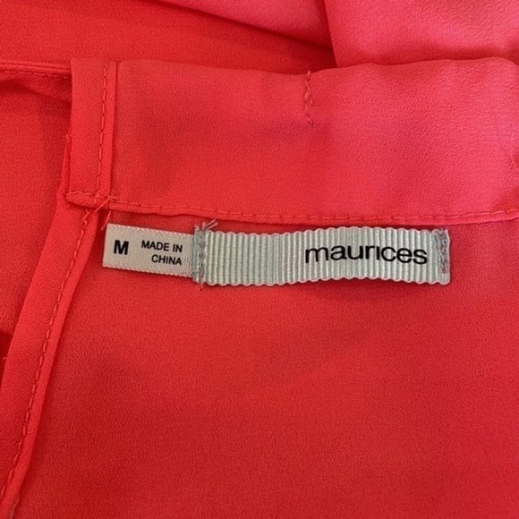 Maurices spaghetti strap career dressy tank top blouse sleeveless Aztec - Picture 7 of 8